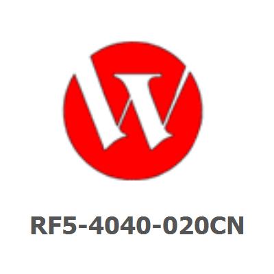 RF5-4040-020CN Transfer roller assembly - Long black foam type roller - Transfers static charge to paper Part RF5-4040-000CN is no longer supplied. Please order the replacement, RF5-4040-020CN