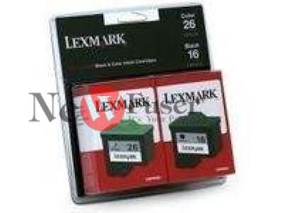 10N0202 Lexmark 16/26 Black and Color Ink Cartridges (10N0202), 2/Pack