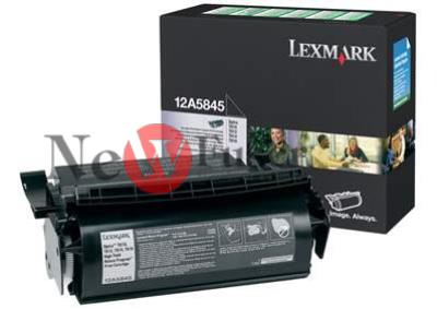 12A5845 Lexmark 12A5845 Black Return Program Toner Cartridge, High Yield