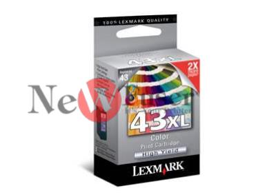 18Y0143 Lexmark 43XL Color Ink Cartridge (18Y0143), High Yield