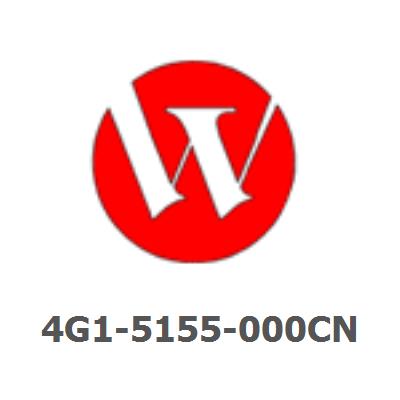 4G1-5155-000CN Front aligner rack - 'L' shaped structure marked with an 'F' - Used to perform the job offset function