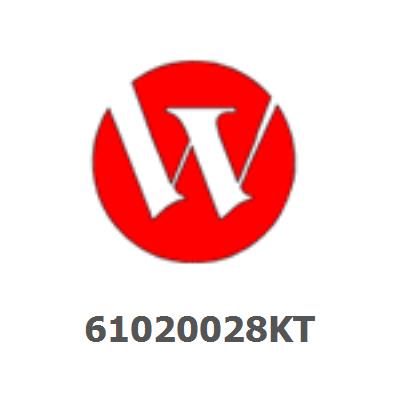 61020028KT Main drive assembly (50Hz) - Geared assembly that fuser drive and cleaner unit drive belts are routed around