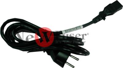 8121-0731 Power cord (Black) - 18 AWG, three conductor, 1.9m (75in) long - Has straight (F) C13 receptacle (For 220V in Europe)Limited supply only. 