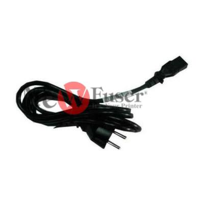 8121-0964 Power cord (Black) - 16 AWG (1.25 sq.mm.), 1.9m (6.2ft) long - Has straight (F) C13 receptacle (for 120V in USA, Canada, Latin America, Korea, Taiwan, and Thailand)