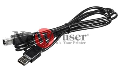 8121-1585 Cable Assy Usb A-B 1.5-M-Lg Black