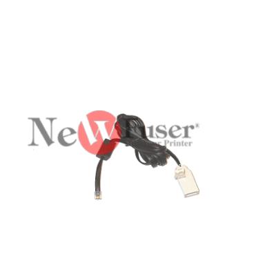 C3948-60113 Telephone cable with ferrite - The wall socket end has both a 4-pin (M) connector and a 4-pin (F) tap - The other end has an RJ-ll (M) connector - 2.9m (9.7ft) long (United Kingdom)