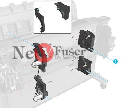 CR357-67038 Top tip support assembly support assembly - For the HP DesignJet T920 T930 T1500 T1530 T2500 T2530 T2600 Series and similar models.