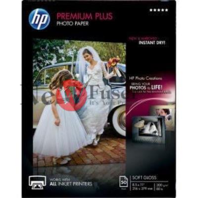 CR667A HP Premium Plus Soft-gloss Photo Paper-50 Letter/8.5 x 11 in