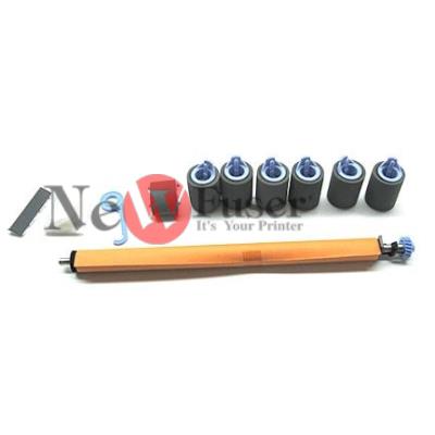 KIT42-69005 Laser roller kit assembly includes: one - 1 Transfer Roller, 6 - feed Rollers, one - 1 pickup D-roller tray 1, one - 1 separation pad, and transfer roller tool. See replacement instructions on website, printer tech help.