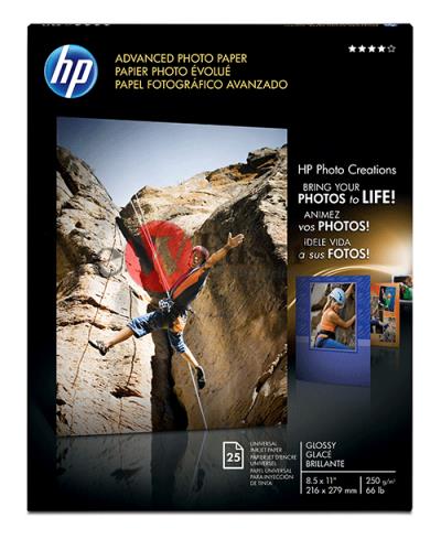 Q7852A HP Delux Advance Glossy Photo Paper 25 sheets of A size HP Advanced glossy photo paper