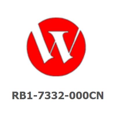 RB1-7332-000CN Output tray fin bracket - Added to output tray to reduce possibility of accordion paper jams at fuser roller - Replaced by EP (Toner) door assembly