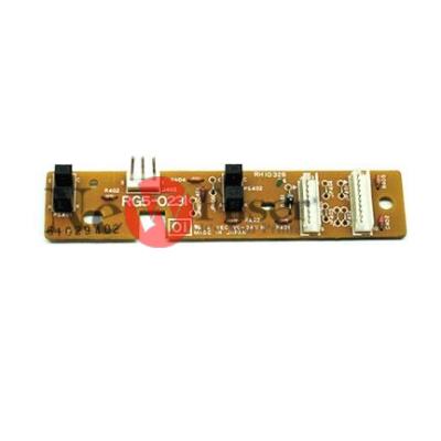 RG5-0231-000CN Front cover connect board - Located behind left side of front door - Has delivery unit paper sensor (PS401) and door open sensor (PS402)