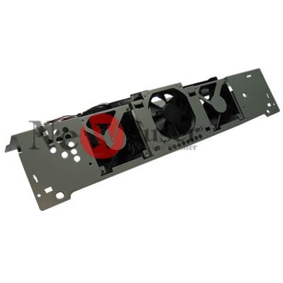 RG5-5645-000CN Delivery cross member assembly - Includes the L shaped support bracket with the rear delivery fan (Fan 3), front delivery fan (Fan 4), and face down tray fan (Fan 6)