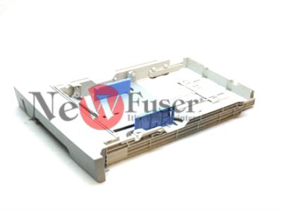 RG5-7639-000CN 250-sheet cassette tray main body assembly - Includes the main structure frame, paper stops, lift plate, springs, and the separation pad assembly - Does NOT include the plastic front cover