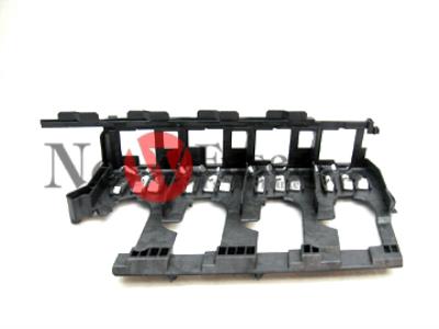 RM1-0439-020CN Left side swing frame assembly - Black plastic frame with cartridge guide on right side with cartridge electrical contacts