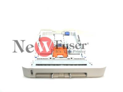 RM1-1916-000CN 250-sheet paper cassette tray assembly with a single-sheet manual feed slot on the front