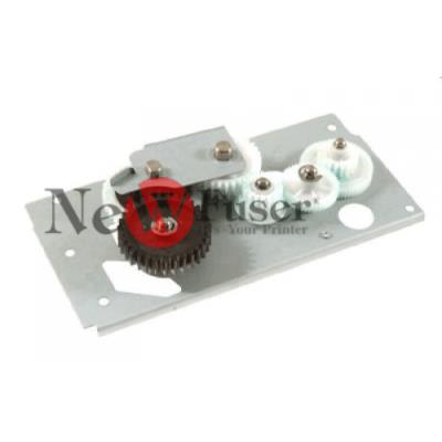 RM1-2963-000CN Fuser drive assembly - Includes the two support plates, drive gears, and motor (M2)