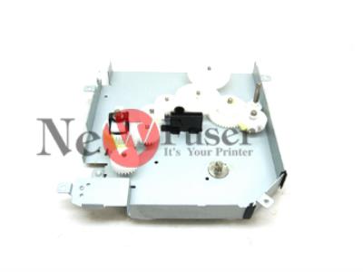 RM1-3712-000CN Main drive assembly - Mounts on the right side of the printer - Metal plate with gears attached - Also known as main gear drive assembly.