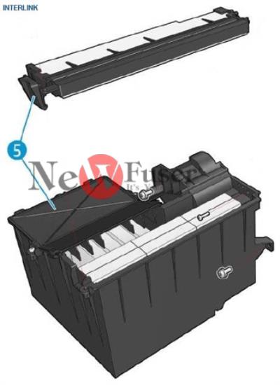 T8W15-67018 Left Spittoon Service Kit Left Spittoon Svc Fit for HP Designjet Z6 Z9 T1700 T1708 and other models.